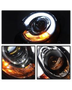 Spyder Mini Cooper 2010-2012 Projector Headlights Xenon/HID Model- DRL Blk PRO-YD-MC07-HID-DRL-BK buy in USA