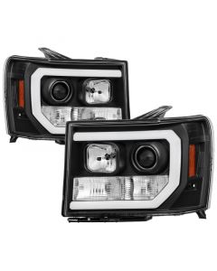 Spyder GMC Sierra 1500/2500/3500 07-13 V2 Projector Headlights- Black PRO-YD-GS07V2-LBDRL-BK buy in USA