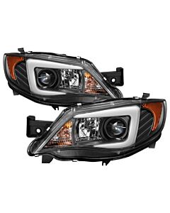 Spyder Subaru WRX 08-09 Projector Headlights - HID Model Only - Black PRO-YD-SWRX08-HID-LBDRL-BK buy in USA