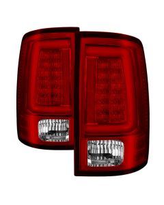 Spyder 09-16 Dodge Ram 1500 Light Bar LED Tail Lights - Red Clear ALT-YD-DRAM09V2-LED-RC buy in USA