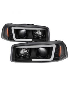 Spyder GMC Sierra 1500/2500/3500 99-06 V2 Projector Headlights - DRL - Black PRO-YD-CDE00V2-LB-BK buy in USA