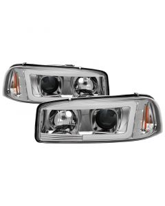 Spyder GMC Sierra 1500/2500/3500 99-06 V2 Projector Headlights - DRL - Chrome PRO-YD-CDE00V2-LB-C buy in USA