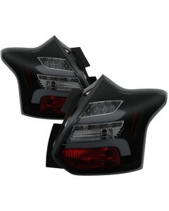 Spyder 12-14 Ford Focus 5DR LED Tail Lights - Black Smoke (ALT-YD-FF12-LED-BSM) buy in USA