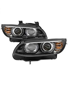 Spyder 08-10 BMW F92 3 Series Projector Headlights - LED DRL - Black (PRO-YD-BMWE9208-DRL-BK) buy in USA