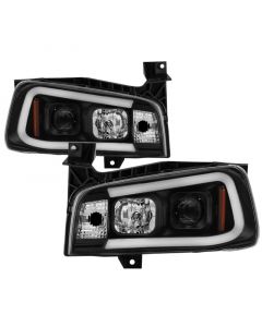 Spyder Dodge Charger 06-10 Projector Headlights - LED Light Bar - Black PRO-YD-DCH05V2-LB-BK buy in USA