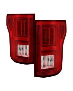 Spyder 18-19 Ford F-150 (w/o Blind Spot Sensor) LED Tail Lights - Red Clear (ALT-YD-FF15018-LED-RC) buy in USA