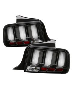 Spyder 05-09 Ford Mustang (White Light Bar) LED Tail Lights - Black ALT-YD-FM05V3-LED-BK buy in USA