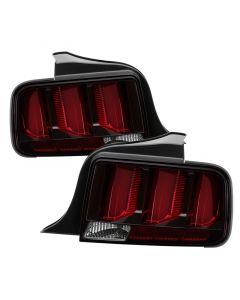 Spyder 05-09 Ford Mustang (Red Light Bar) LED Tail Lights - Black ALT-YD-FM05V3-RBLED-BK buy in USA