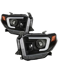 Spyder 14-17 Toyota Tundra(SR/SR5) Light Bar Projector Headlights - LED - Black PRO-YD-TTU14AP-BK buy in USA