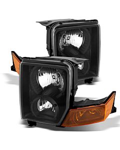 Xtune Jeep Commander 06-10 Crystal Headlights Black HD-JH-JCOM06-AM-BK buy in USA