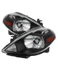 Xtune Nissan Versa 07-12 Crystal Headlights Black HD-JH-NV07-AM-BK buy in USA