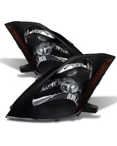 Xtune Nissan 350Z 03-05 Crystal Headlights Xenon/Hid Model Only Black HD-JH-N350Z-HID-BK buy in USA