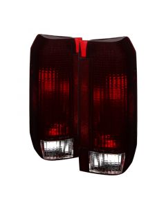 Xtune Ford Bronco F150 F250 F350 F450 92-96 OE Style Tail Lights Red Smoked ALT-JH-FB92-OE-RSM buy in USA