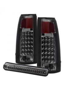 Xtune Yukon Denali 99-00 LED Tail Lights w/ 3rd LED Brake Light Smoked ALT-JH-CCK88-LED-SET-SM buy in USA