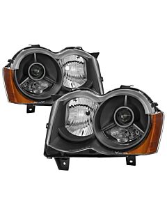 xTune Jeep Grand Cherokee 08-10 OEM Style Projector Headlights - Black PRO-JH-JGC08-AM-BK buy in USA