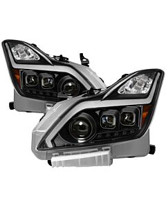 xTune Infiniti G37 Coupe (non-AFS) 08-15 Projector Headlights - Black PRO-JH-IG3708-2D-LB-BK buy in USA