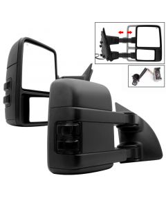 Xtune L&R G2 Ford Superduty 99-07 Heated Smoke Signal Telescoping Mirrors MIR-FDSD99S-G2-PW-SM-SET buy in USA