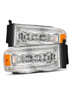 AlphaRex 02-05 Dodge Ram 1500 NOVA LED Proj Headlights Plank Style Chrome w/Activ Light/Seq Signal buy in USA