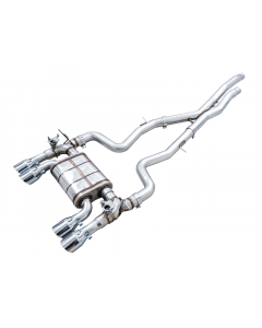 AWE Tuning BMW F8X M3/M4 SwitchPath Catback Exhaust - Chrome Silver Tips buy in USA