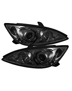 Spyder Toyota Camry 02-06 Projector Headlights LED Halo LED Smoke High H1 Low H1 PRO-YD-TCAM02-HL-SM buy in USA