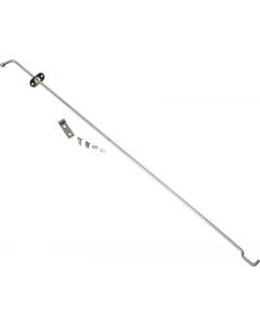 Kentrol 72-86 Jeep CJ Hood Prop Rod - Polished Silver buy in USA