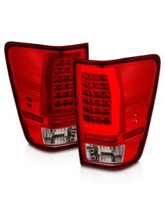 Anzo 04-15 Nissan Titan Full LED Tailights Chrome Housing Red/Clear Lens buy in USA