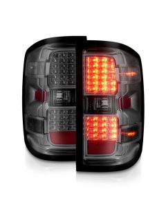 ANZO 15-19 Chevy Silverado 2500HD/3500HD (Factory Halogen Only) LED Tail Lights Smoke w/Clear Lens buy in USA