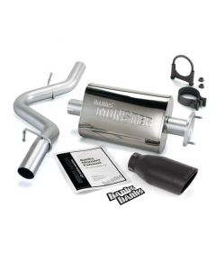 Banks Power 04-06 Jeep 4.0L Wrangler Unlimited Monster Exhaust Sys - SS Single Exhaust w/ Black Tip buy in USA