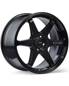 Enkei T6R 17x8 40mm Offset 5x114.3 Bolt Pattern 72.6 Bore Gloss Black Wheel buy in USA