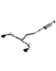 Borla 22-23 Subaru BRZ/Toyota GR86 2.4L RWD AT/MT S-Type Catback Exhaust - Black Chrome Tips buy in USA