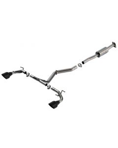 Borla 22-23 Subaru BRZ/Toyota GR86 2.4L RWD AT/MT ATAK Catback Exhaust - Black Chrome Tips buy in USA