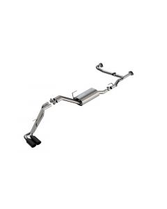 Borla 22-23 Nissan Frontier 3.8L V6 2WD/4WD AT S-Type Catback Exhaust - Black Chrome Tips buy in USA