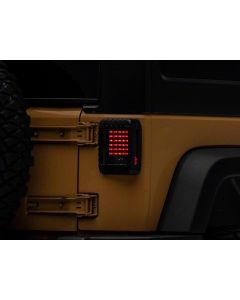 Raxiom 07-18 Jeep Wrangler JK LED Tail Lights- Black Housing (Smoked Lens) buy in USA