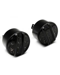 Raxiom 07-18 Jeep Wrangler JK Axial Series LED Front Turn Signals (Smoked) buy in USA