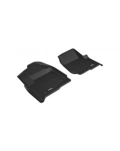 3D MAXpider 2017-2019 Ford F-250/350/450 Kagu 1st Row Floormat - Black buy in USA