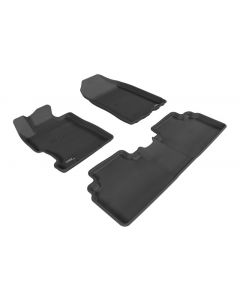 3D MAXpider 2006-2011 Honda Civic Sedan Kagu 1st & 2nd Row Floormat - Black buy in USA