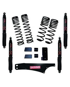 Skyjacker 2007-2018 Jeep Wrangler JK 4 Door 4WD Long Travel 2in-2.5in Lift Kit w/Black Max Shocks buy in USA