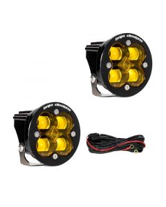 Baja Designs Squadron R SAE LED Spot Light - Amber - Pair buy in USA