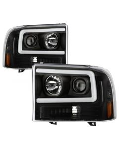 Spyder Ford F-250 99-04/Excursion 00-04 1 Piece LED Headlights - Black PRO-YD-FF25099V2PL-BK buy in USA