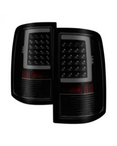 xTune 09-18 Dodge Ram 1500 LED Tail Lights - Black Smoke (ALT-ON-DR09-LBLED-BSM) buy in USA