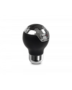 Momo GTR2 Shift Knob - Black Leather, Chrome Insert buy in USA