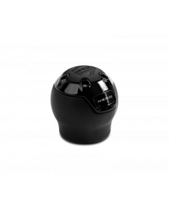 Momo Nero Shift Knob - Black Leather, Black Chrome Insert, with Reverse Lockout buy in USA