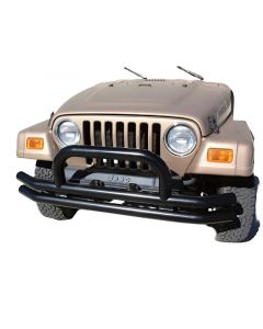 Rampage 1976-1983 Jeep CJ5 Double Tube Bumper Front - Black buy in USA