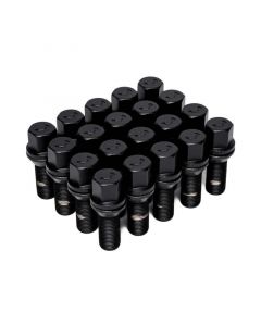 Vossen Lug Bolt - 14x1.25 - 30mm - 17mm Hex - Cone Seat - Black (Set of 20) buy in USA