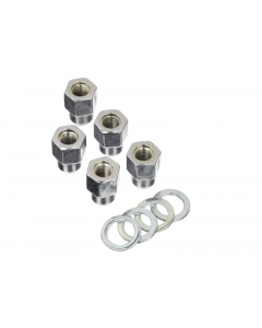 Weld Open End Lug Nuts w/Centered Washers 1/2in. RH - 5pk. buy in USA