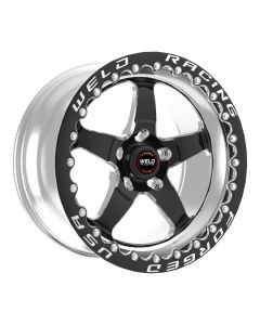 Weld S71 15x10.33 / 5x4.5 BP / 6.5in. BS Black Wheel (Medium Pad) - Black Single Beadlock MT buy in USA