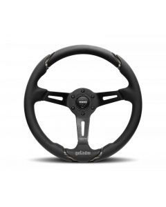 Momo Gotham Steering Wheel 350 mm - Black Leather/Black Spokes buy in USA