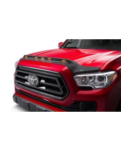 AVS 2016-2019 Toyota Tacoma Aeroskin Low Profile Hood Shield w/ Lights - Black buy in USA