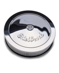 Edelbrock Air Cleaner Pro-Flo Series Round Steel Top Paper Element 14In Dia X 3 75In Dropped Base buy in USA