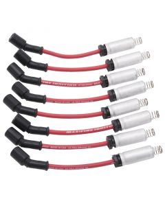 Edelbrock Spark Plug Wire Set Ls Kit w/ Metal Sleeves 99-15 50 Ohm Resistance Red Wire (Set of 8) buy in USA